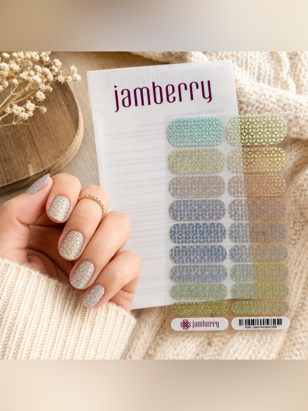 Jamberry Nail Wraps: Geo Diamond | Buy Three Get One Free